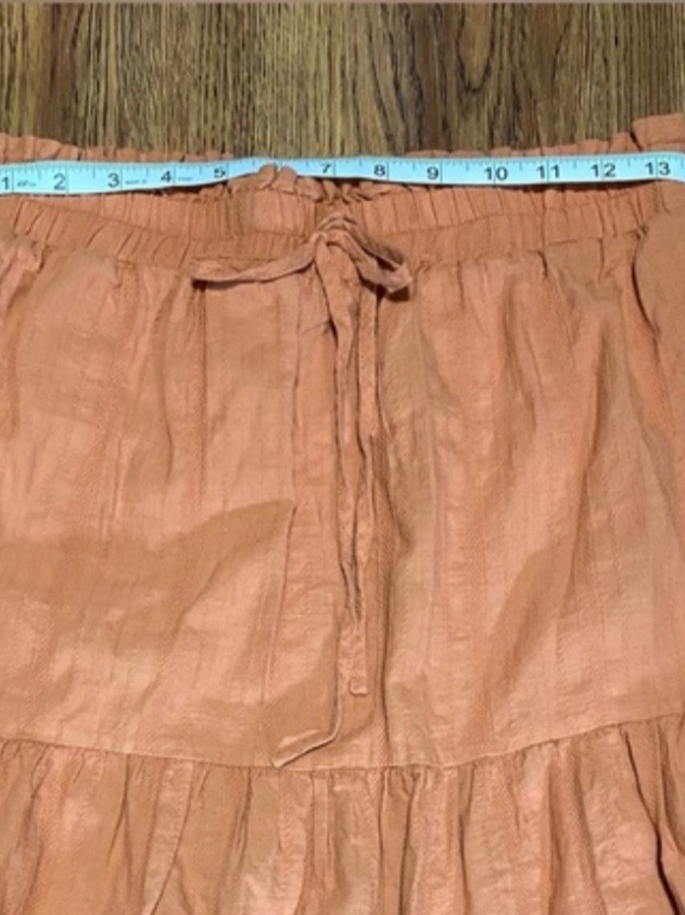 Tiered Rust Midi Skirt - Women - Picture 5 of 6